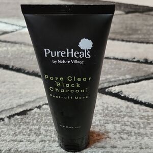 PUREHEALS BY NATURE VILLAGE PORE CLEAR BLACK CHARCOAL PEEL-OFF MASK